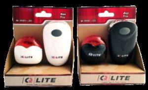 SVETILNI SET Q-LITE sprednja+zadnja svetilka+baterije